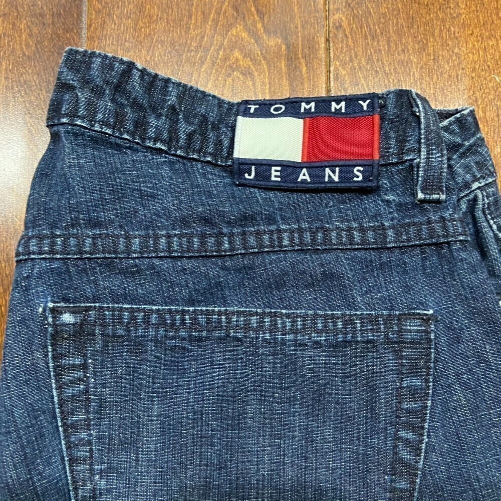 Tommy Hilfiger Vintage Y2K Dark Denim Boot Cut Jeans Women's Size 13 / 32 - Picture 2 of 11